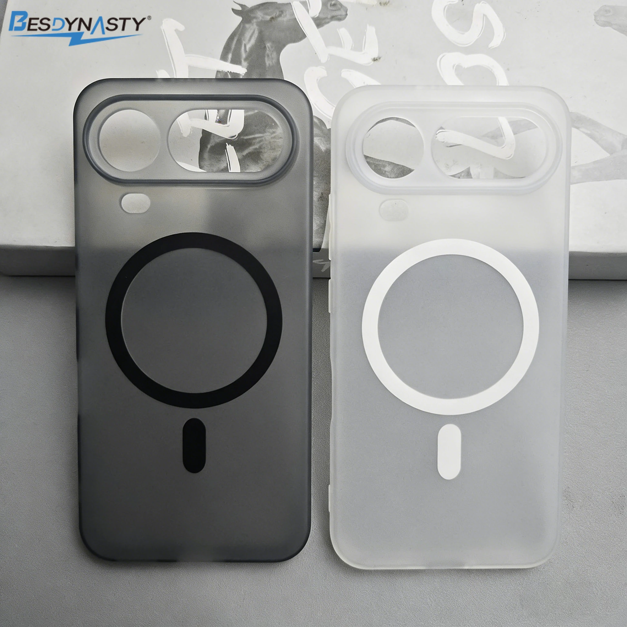 Magsafe-Compatible Magnetic Wireless Charging Soft TPU Matte Camera Protection Case