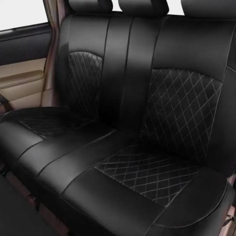 Acheter Ensemble complet de housses de siège de voiture, housse de siège de  voiture en PU, housse de coussin durable et confortable pour véhicule  automobile, adaptée à la plupart des voitures/SUV/camions/fourgonnettes à