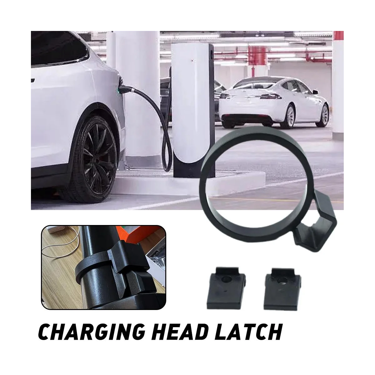 

2 шт. замок зарядного устройства для Tesla Model 3 Model Y 2022 2019 2021 J1772