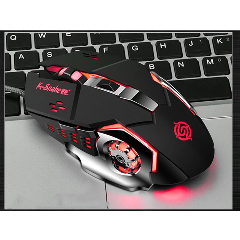 For Viper Competition Q5 Games Mouse USB Wired 1200/1600/2400/3200 DPI 6 Buttons Online Games Competitive Mouse 4 Color Dimming wireless mouse for mac Mice