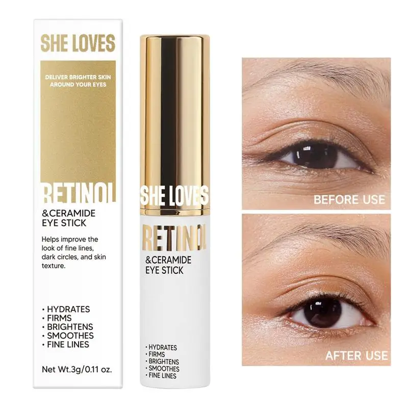 

Retinol Stick Hydrating Retinol Intense Eye Cream For Brightening Firming Tightening Eye Cream Stick Refreshing Eye Repair Cream