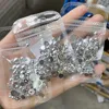 100pcs Punk Silver Pearl Beads Nail Art Charms 3D Half Round Flatback Nail Rhinestones Manicure Tips Crafts Nail Art Decoration 6