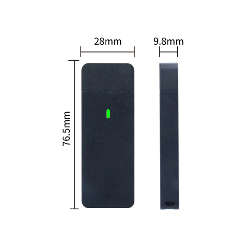 M.2 NVMe SATA 인클로저 USB A 플러그 USB 3.2 10Gbps CNC 알루미늄 2230 2242 SSD 케이스 (자석 보호 케이스 포함) 컴퓨터 PC용