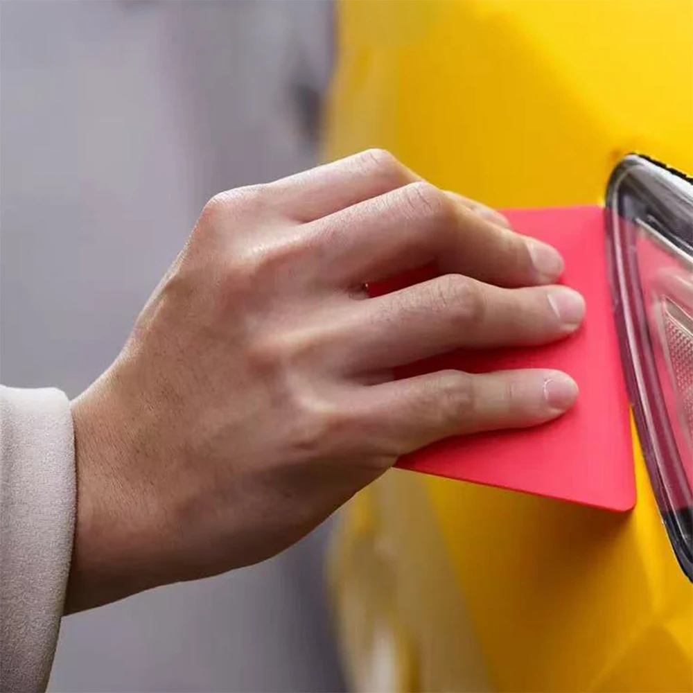 AUTOBRIGHT 5색 하드 소프트 트라페조이드 PPF 스퀴지 전문가용 자동차 필름 엣지 스무딩/트리밍 코너 어플리케이션 도구