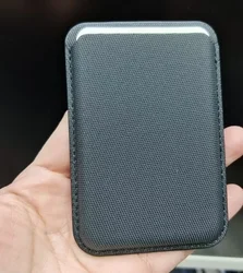 Techwoven Magnetic Leather Wallet Case with Card Slots - Strong Magnetism (Black)