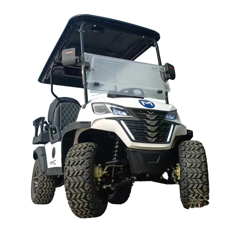 

New Designed Durable Long Range Fast 2 4 Wheel 48/60/72V Lithium Battery Mini 4 Seater MMC Gold Cart Electric Golf Cart