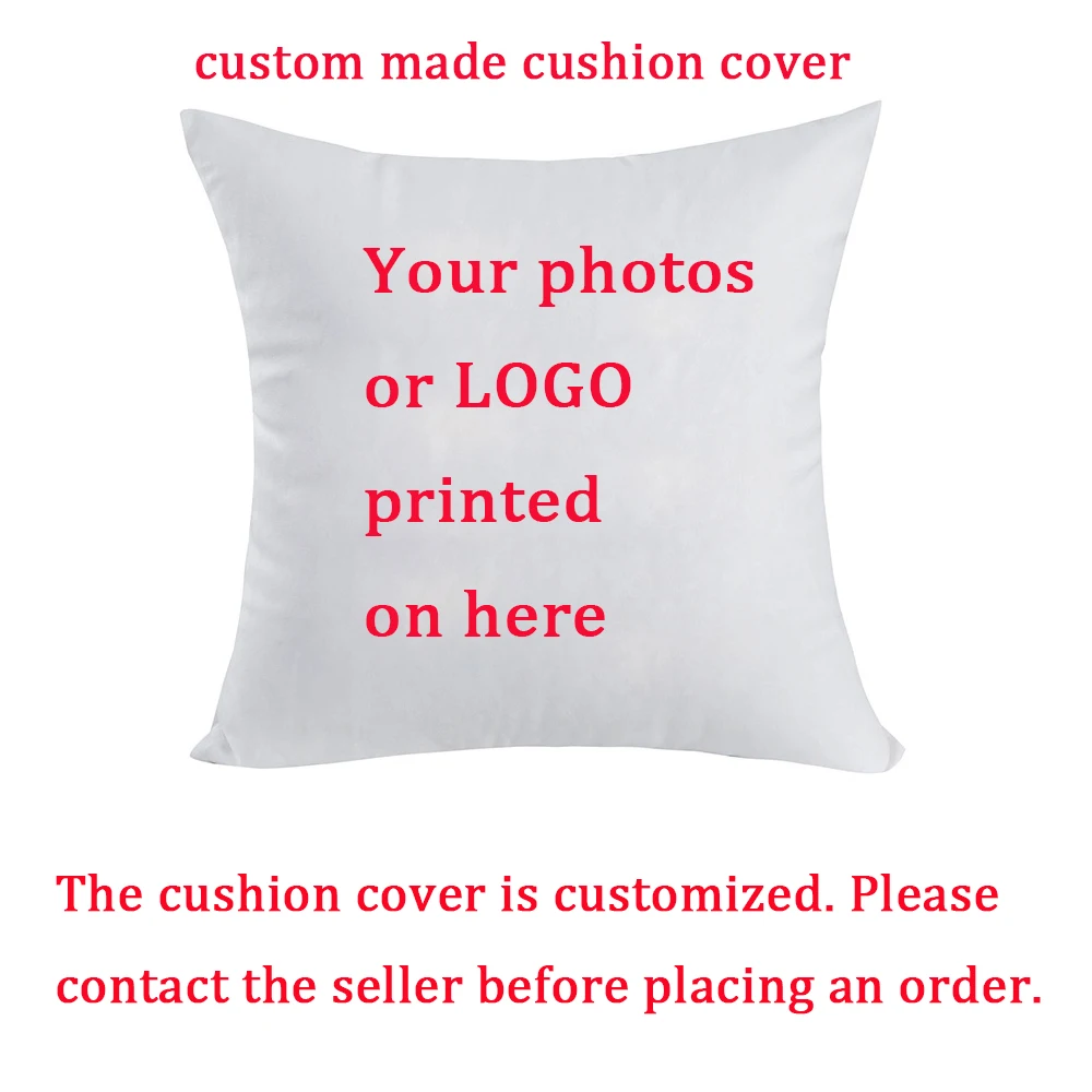DIY Customized Throw Pillow Custom Cushion Cover Home Decorative Square Wedding Pets Baby Picture Print Pillowcase Gift 6