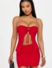 Women's Solid Color Tube Top & Skirt Two-piece Set, Fashion Casual Sleeveless Top &Bodycon Skirt for Daily Outdoor Wear, LadiesC 3