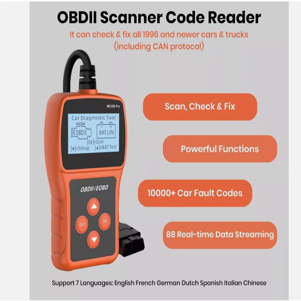 OBD2 Vehicle Diagnostic Scan Tool for Cars