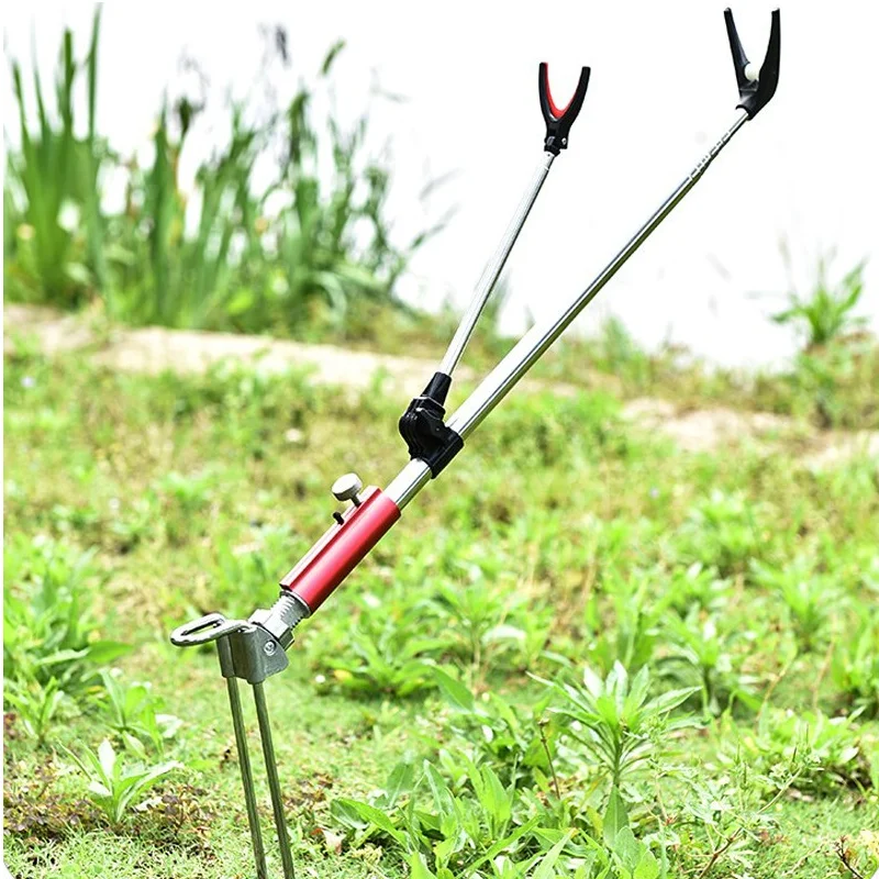 Telescopic Fishing Bracket Rod Holder Support Stand Foldable Angler Gadget Tool Fishing Rod 2.4M fishing rod bracket,fishing rod support,fishing rod rest,fishing rod holder