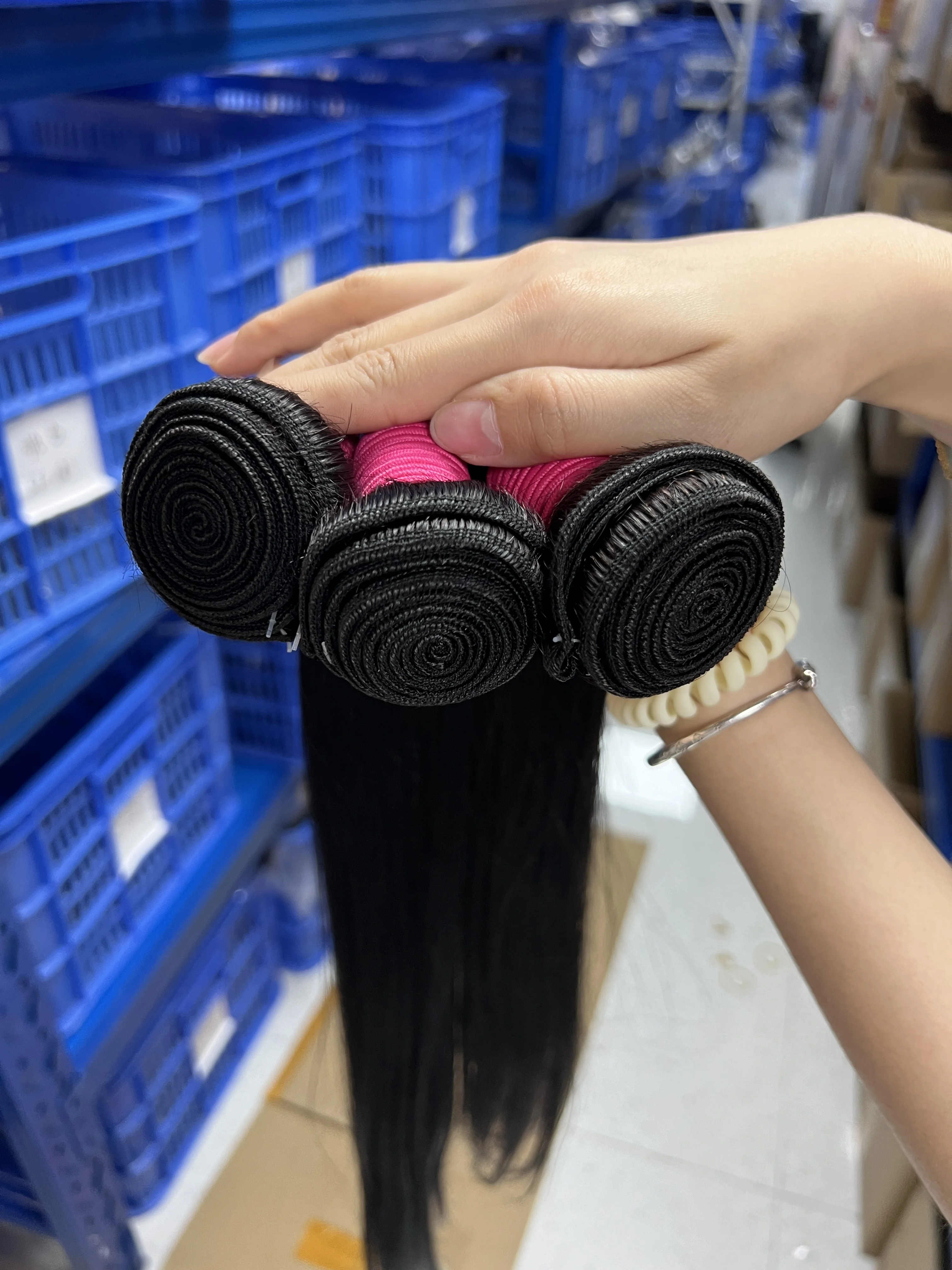 Peruvian Hair Bundles Bone Straight Human Hair Weave Bundles Remy Extension Natural Black 1/3/4 Pcs 14-30 Inches