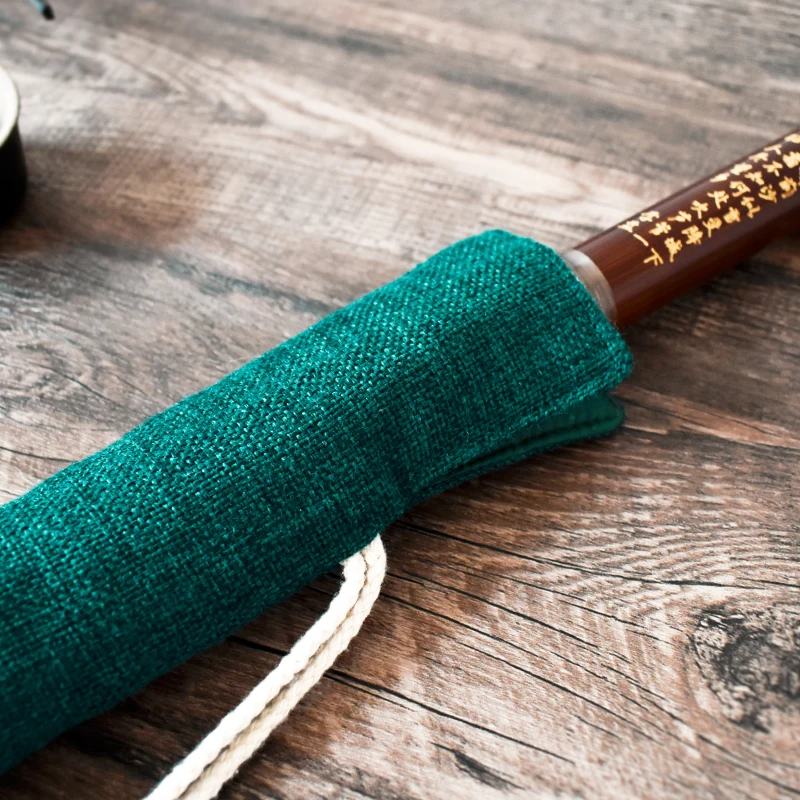 Double Layer Imitation Hemp Bamboo Flute Protective Cover Shakuhachi Portable Storage Case Protection Bag for Outdoors flute protective case