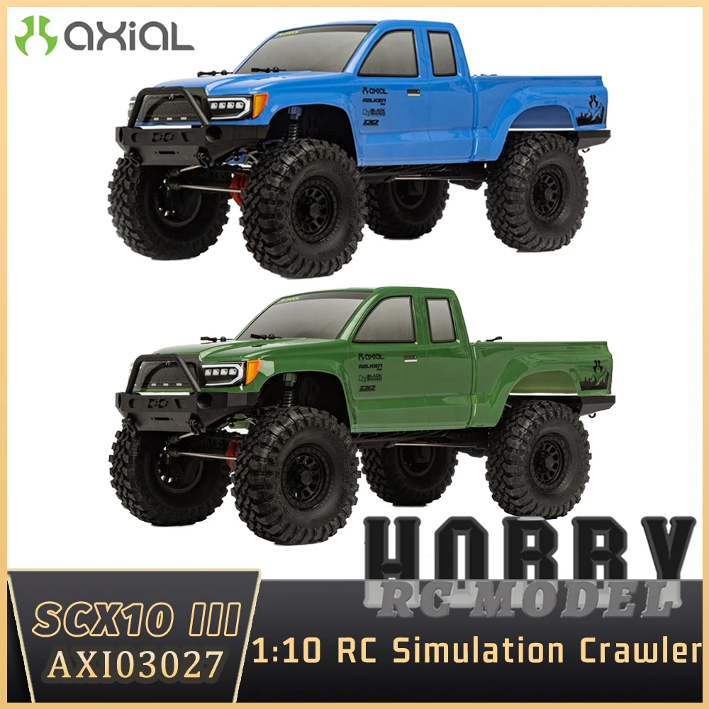 AXIAL SCX10 III AXI03027 1/10 RC 시뮬레이션 전기 원격 제어 모델 자동차, 오프로드 크롤러, 성인 어린이 장난감 차량
