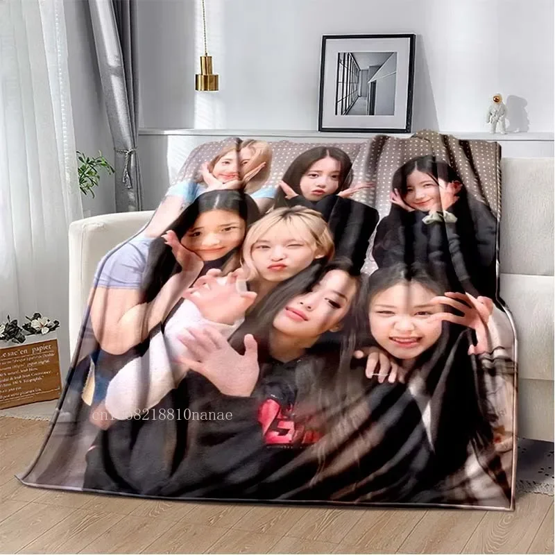 Kpop Baby Monster Throw Blanket Girl Group Sofa Bedding Soft Flannel Blanket Home Living Room Decor 3