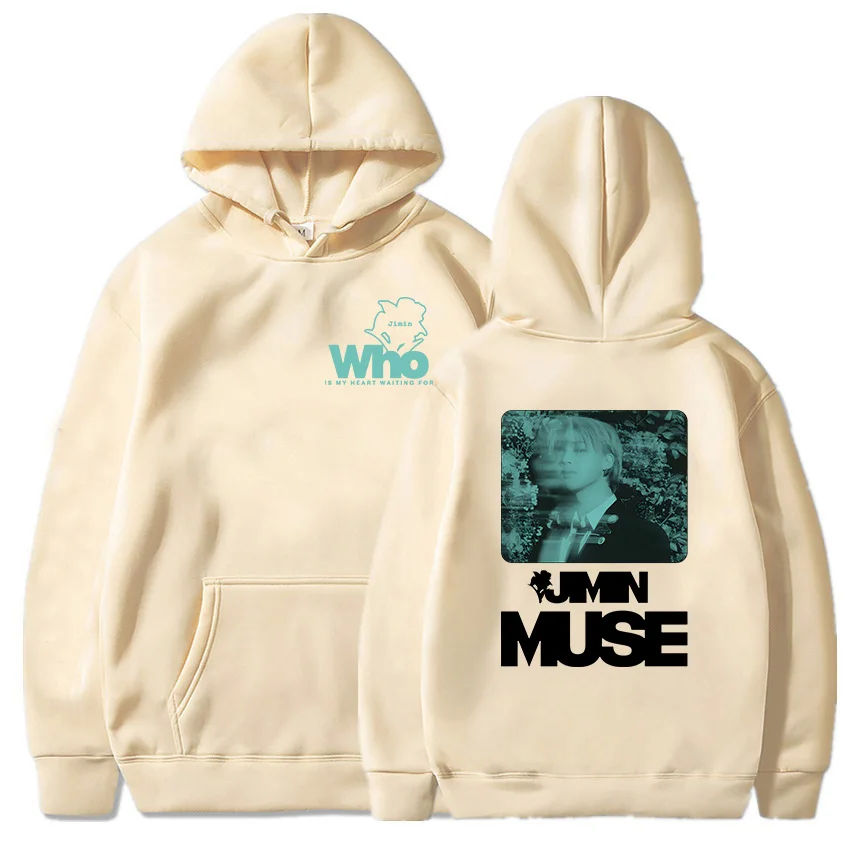 thumbnail image 1 of Jimin Muse-Sudadera con capucha para hombre y mujer, jersey de manga larga con estampado de miembros de la banda coreana, ropa de calle de invierno, 1 of 3