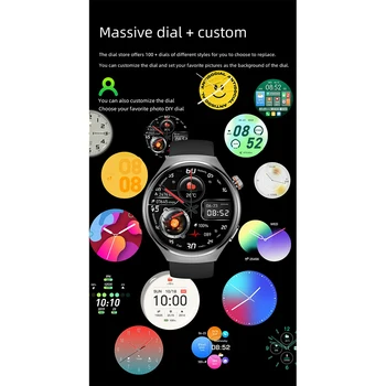 MT26 Voice Assistant Outdoor Men Smartwatch AMOLED Health Monitoring Professional Sports Fitness Wireless Charging GPS Tracker 5