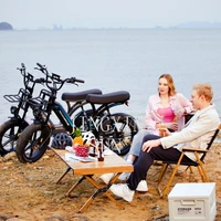 Nouveau modèle 20 pouces cadre en alliage d'aluminium 7 vitesses neige plage gros pneu Ebike 750 watts gros pneu Fatbike vélo électrique 6