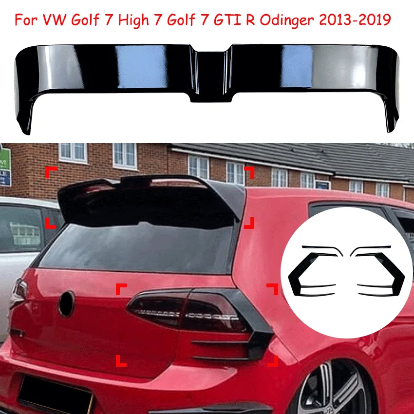 

For VW Golf 7 High 7 Golf 7 GTI R Odinger 2013-2019 Tail Wing For VW Golf 7 R400 2012-2015 Rear Wind Blade Car Guard Spoiler Kit