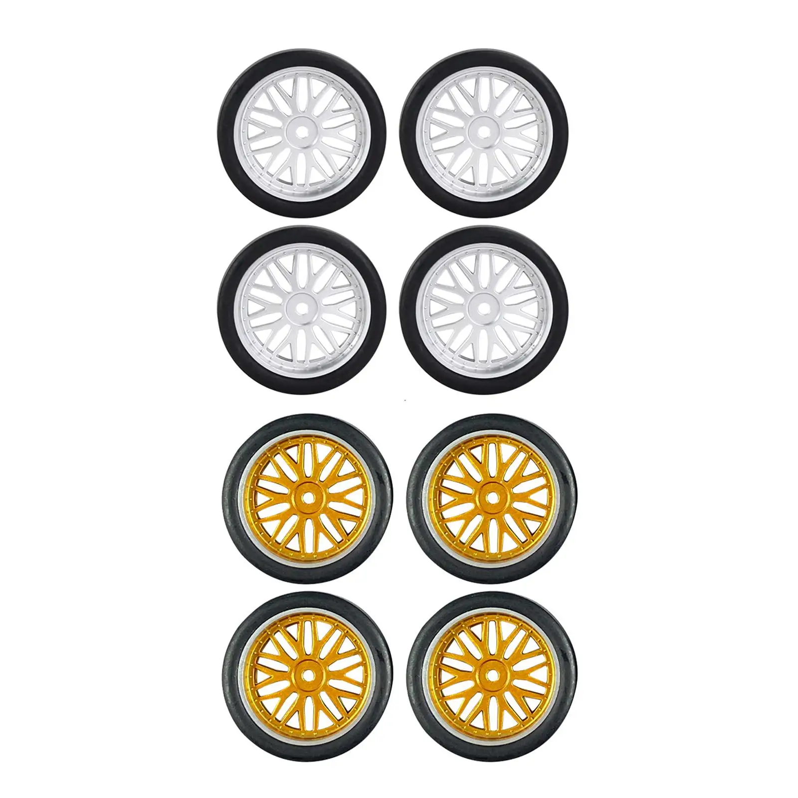 PNEUMATICI GOMMA 4 Pneumatici per D12 1/16 RC Drift Truck Auto Parti 9177 EUR 5,53 - IT