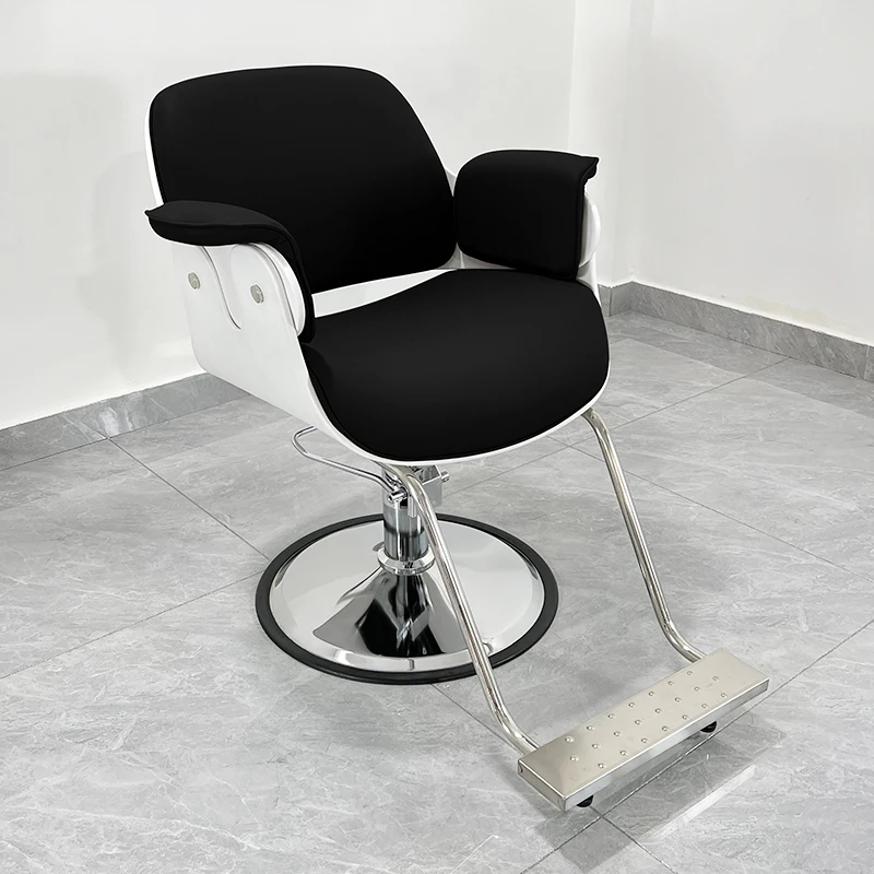 hydraulic ergonomic barber chairs equipment waiting dental barber chairs hairdresser silla barberia commercial furniture yq50bc Cosmetic Luxury Barber Chairs Stool Manicure Hairdresser Beauty Barber Chairs Aesthetic Silla De Barberia Barber Furniture