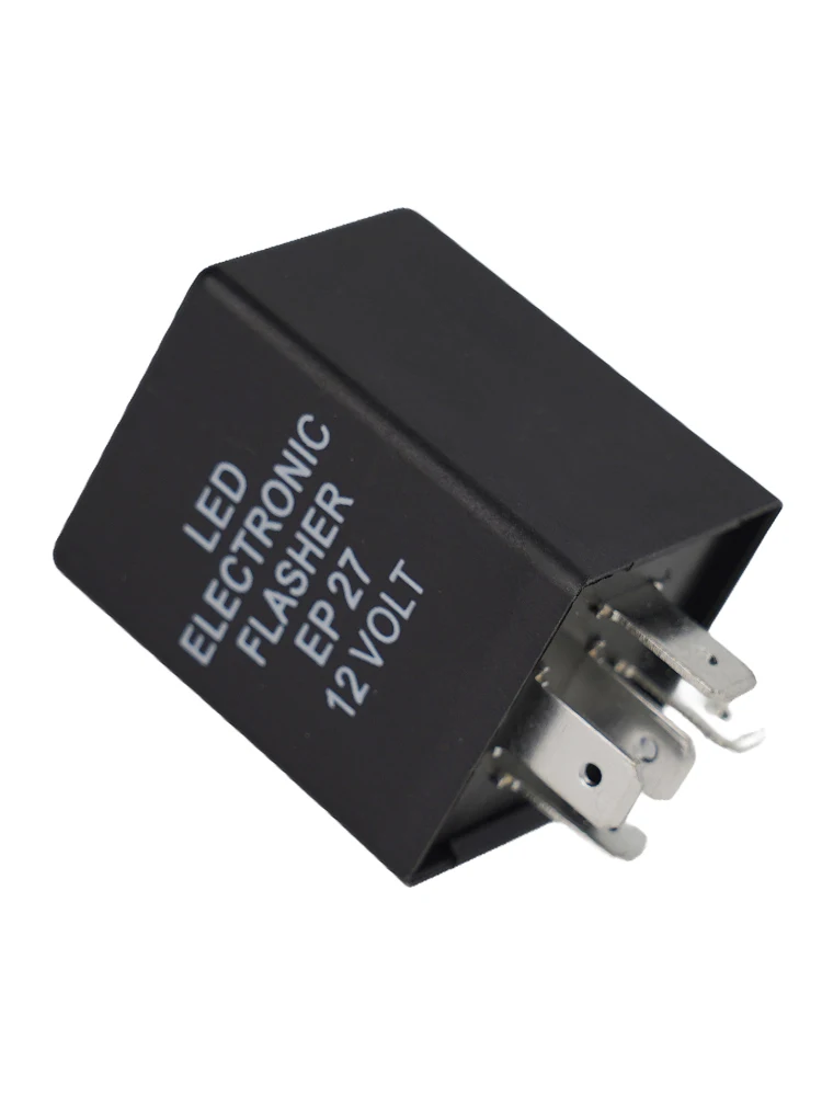 1pc Car Steering Double Flashing LED Light Flashing Relay For Fixing Turn Signal Hyper Blinker Issue Easy To Install