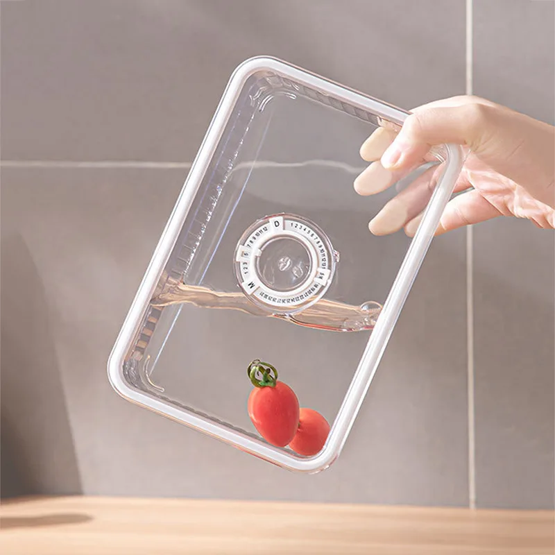 투명 냉장고 정리함 식품 보관 용기, 신선한 야채 과일 바구니, 냉장고 보관 상자, 주방 정리함
