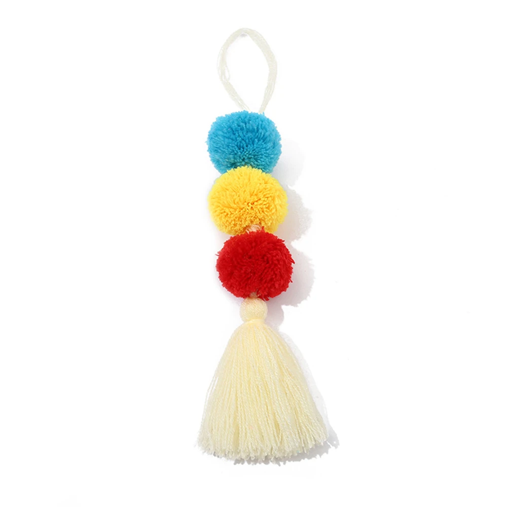 CALLARON 2 Pcs Tassel Pendant DIY Crafts Jewllery Making Key Chain Bag  Charm Mini Tassels for Crafts Bohemian Handbag Charms Tassels Charms Boho