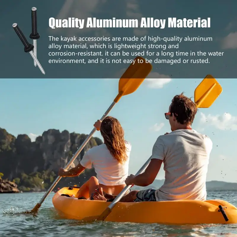 Marine Pop Rivets 2.3 Inch Long Mounting Rivet Heavy Duty Tri-Grip Tool Accessories Fixing Equipment Aluminum Alloy Kayak Canoe