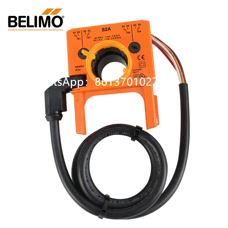 Belimo S2A Interruttore Ausiliario Per Attuatori LM, NM, AM, GM - 2 Supporti SPDT - Usato