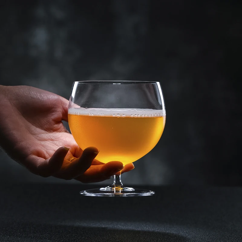 DWF07 Short footed cup/cocktail glass/Japanese crystal glass cup/beer mug/Crystal glass cup 285ml