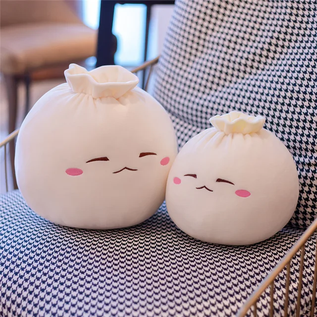 20CM Cute Plush Cartoon Bao Zi Plush Chinese Food Pillow Cushion Kids Toys 5