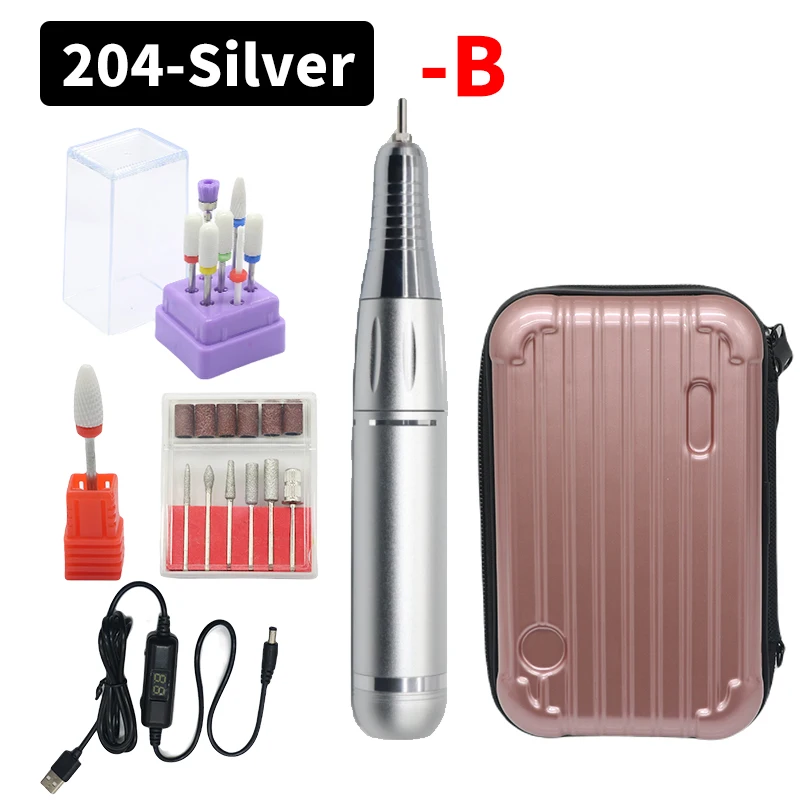 DDQ Nail Drill Machine with Ceramic Bit Set - 30000/35000RPM