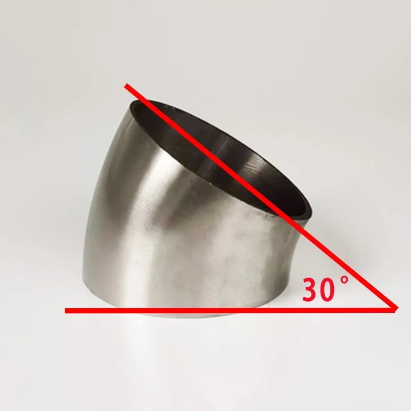 Stainless Steel 30&deg; Weld exhaust Bends Pipe Fittings Exhaust Tube Elbow exhaust assembly