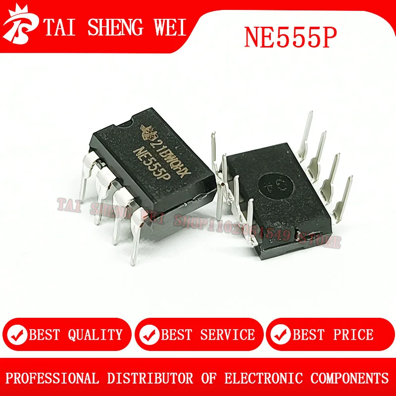 

100PCS NE555 DIP8 NE555P DIP-8 555 DIP new original IC In Stock