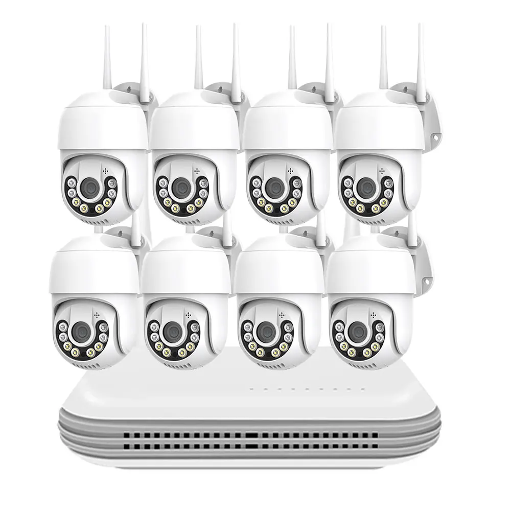 

XM VMS 4CH 8CH 4mp 5MP Wireless PTZ CCTV System Kit Camera Security Wifi NVR Two Way Audio Human Detect Video Surveillance Set