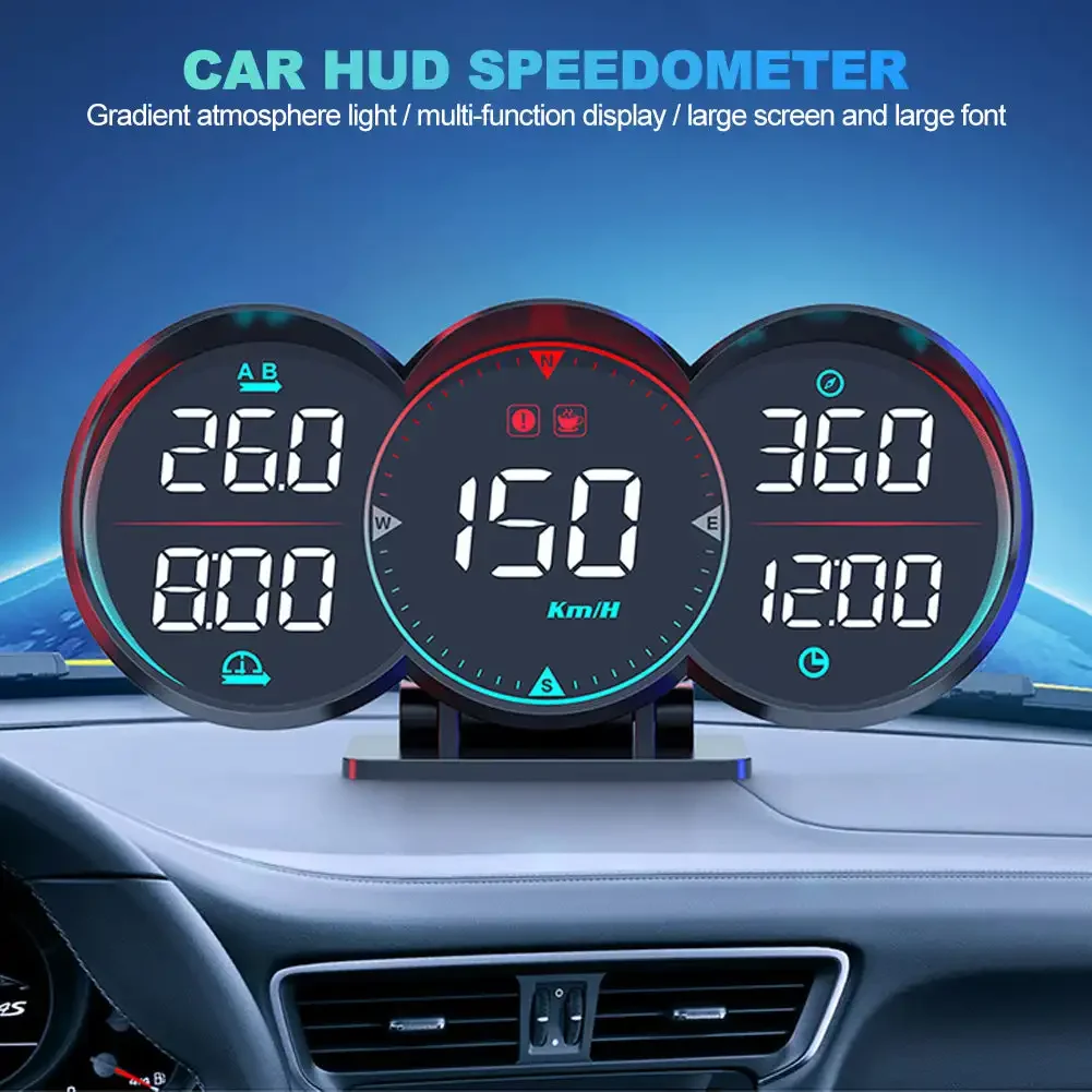  HUD GPS + Beidou Ĩ  ÷, LCD ӵ,   µ ˶,  跮,  , DC 12V