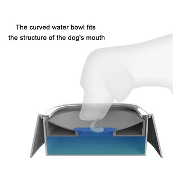 1.5L Dog Drinking Water Bowls Floating Non-Wetting Mouth Cat Slow Anti-Overflow Water Feeding Dispenser Large Capacity 5