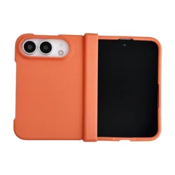 Luxury Dopamine Skin Feel Matte Phone Case - Shockproof Slim Front & Back Hard Cover - iPhone Duo (Orange)