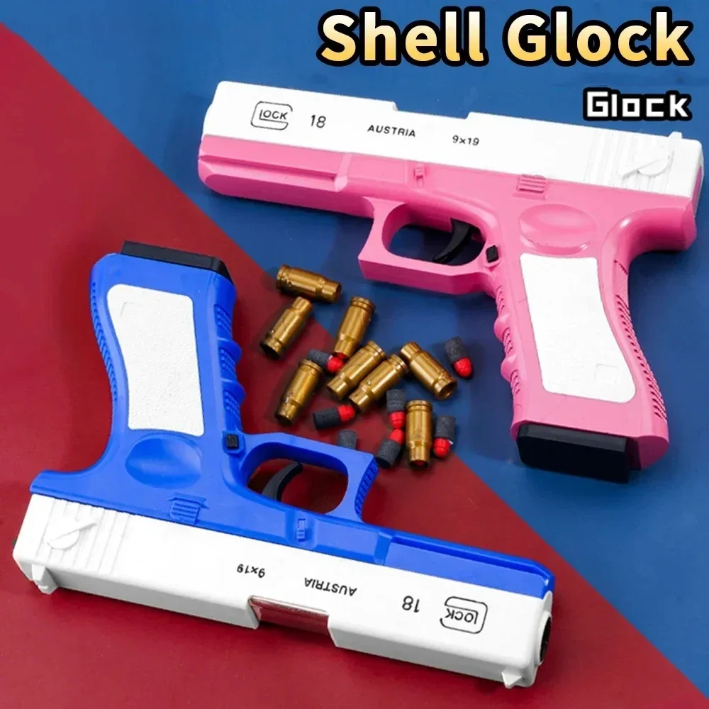 Soft Bullet Toy Gun for 6+ Kids Outdoor Combat Weapon Eat Chicken Toys with Silencer Foam Ejection Toy Gun Toy For Boys Girls 3