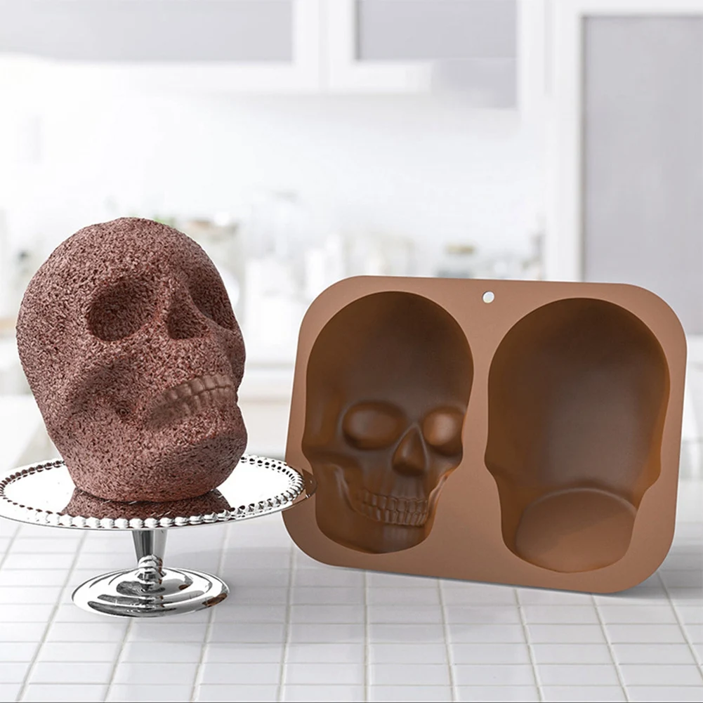DIY Large Skull Baking Cake Mold Halloween and Birthday Party Skull Mask Baking Cake