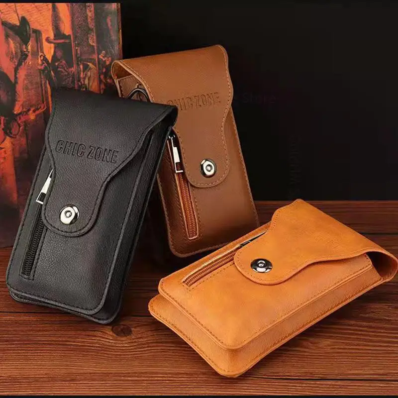 Leather Wallet Flip Phone Pouch Case For Ulefone Note 13P 12P 11P 9P 8P 7P 10 8 7 6 T2 Zipper Holster Belt Clip Wais