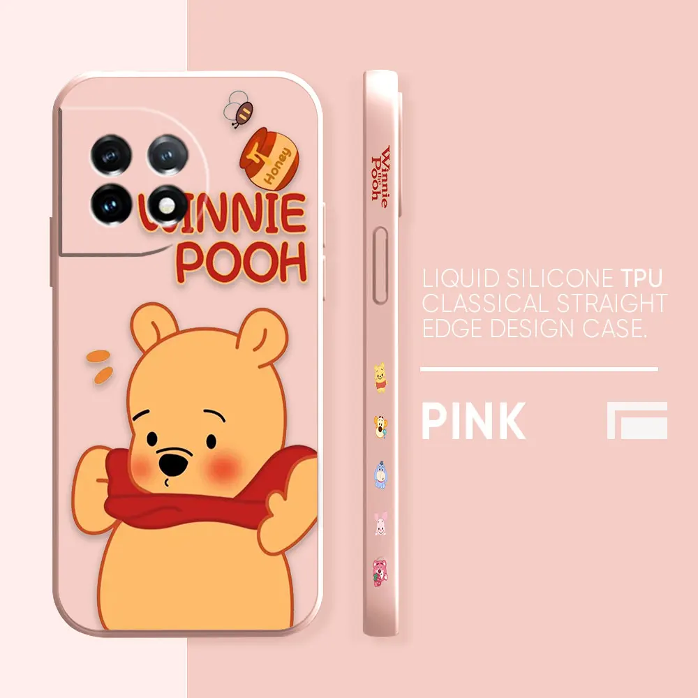 thumbnail image 1 of Case For Oneplus 5 6 9 9R 8 8T 7 7T A3 2 2V NORD 3 2 Lite Pro Simple Liquid Silicone Case Cute Winnie The Pooh, 1 of 5