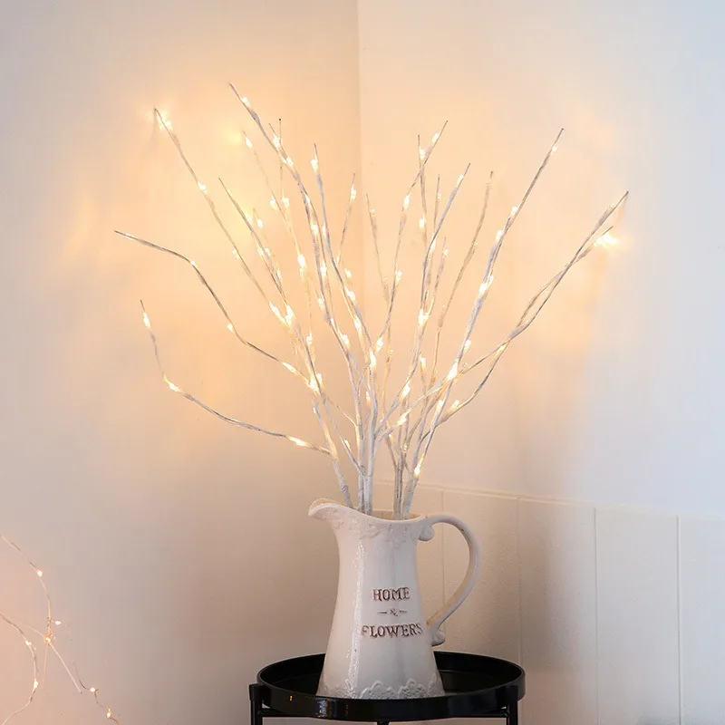 

20 LED Twig Lighted Branch Vase Filler Tree Branch Light For Wedding Christmas New Year Valentine's Day Decor Lights Night Lamp