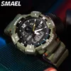 SMAEL  Multi functional Waterproof Sports Dual Display Electronic Quartz Watch 8045 Cool Shockproof Electronic Watch 2