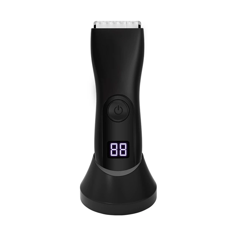 LCD Digital Trimmer Hair Trimmer Pubic Hair Trimmer Body Grooming Clipper For Men Epilator Rechargeable Shaver