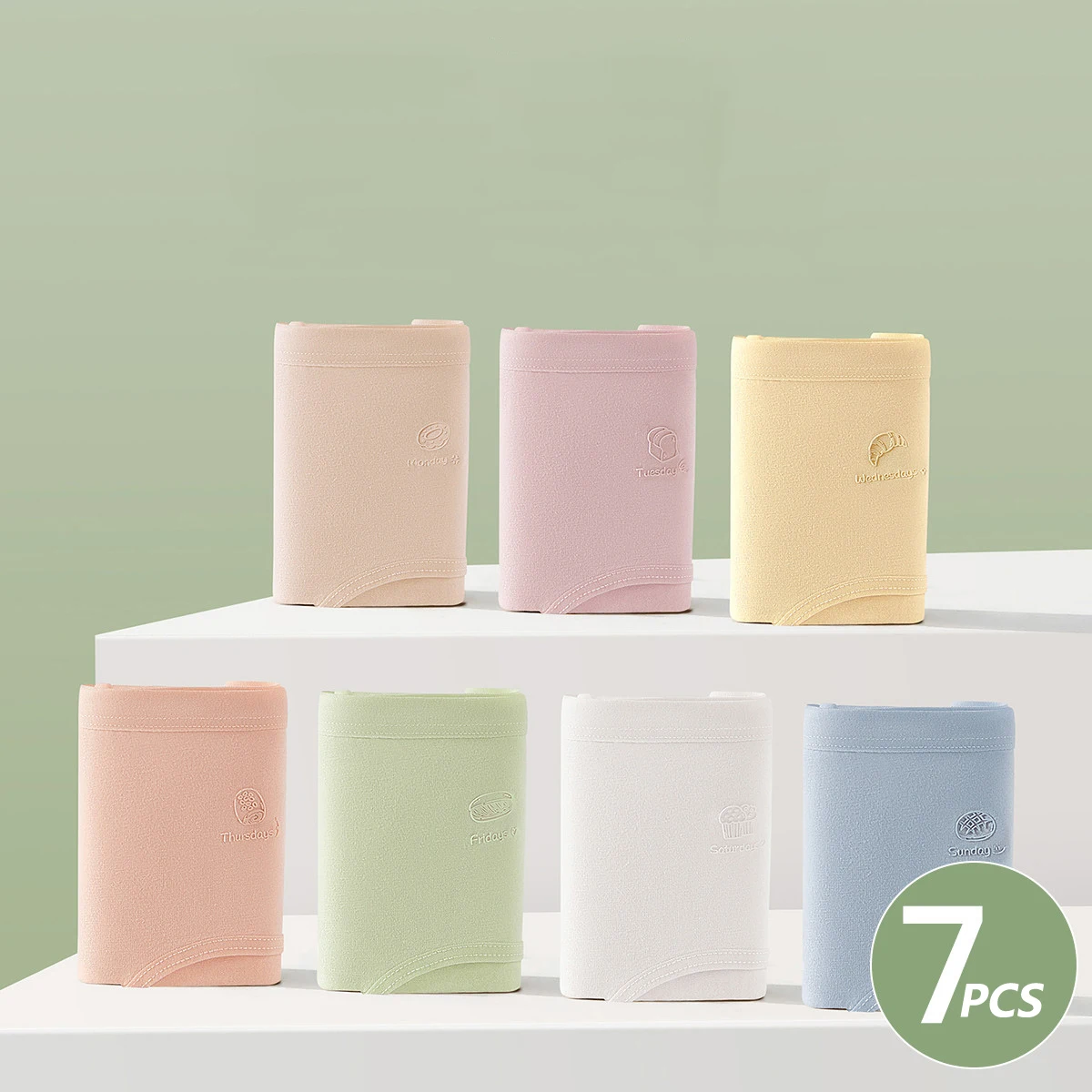 7 قطعة سراويل داخلية نسائية قطنية قابلة للتنفس ملابس داخلية صلبة للفتيات سراويل داخلية ناعمة مثيرة منخفضة الخصر سراويل أسبوع ملابس داخلية نسائية