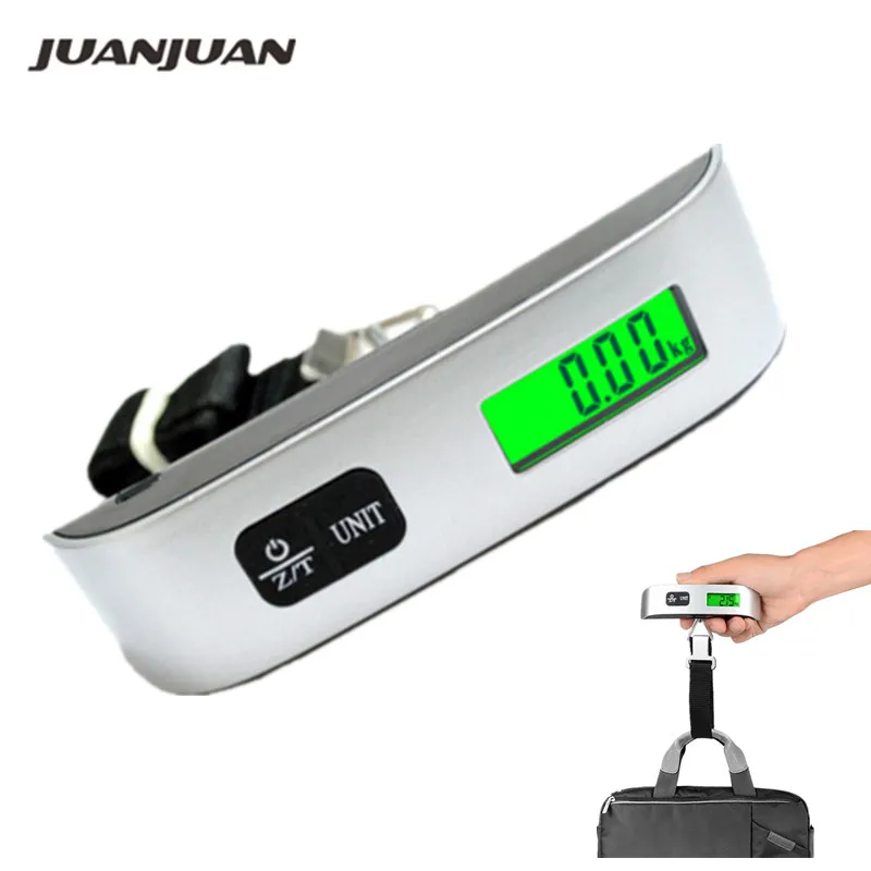 50kg/110lb Digital Luggage Scale With Backlight Electronic Portable Suitcase Travel Weighs Baggage Bag Hanging Scales 40% off