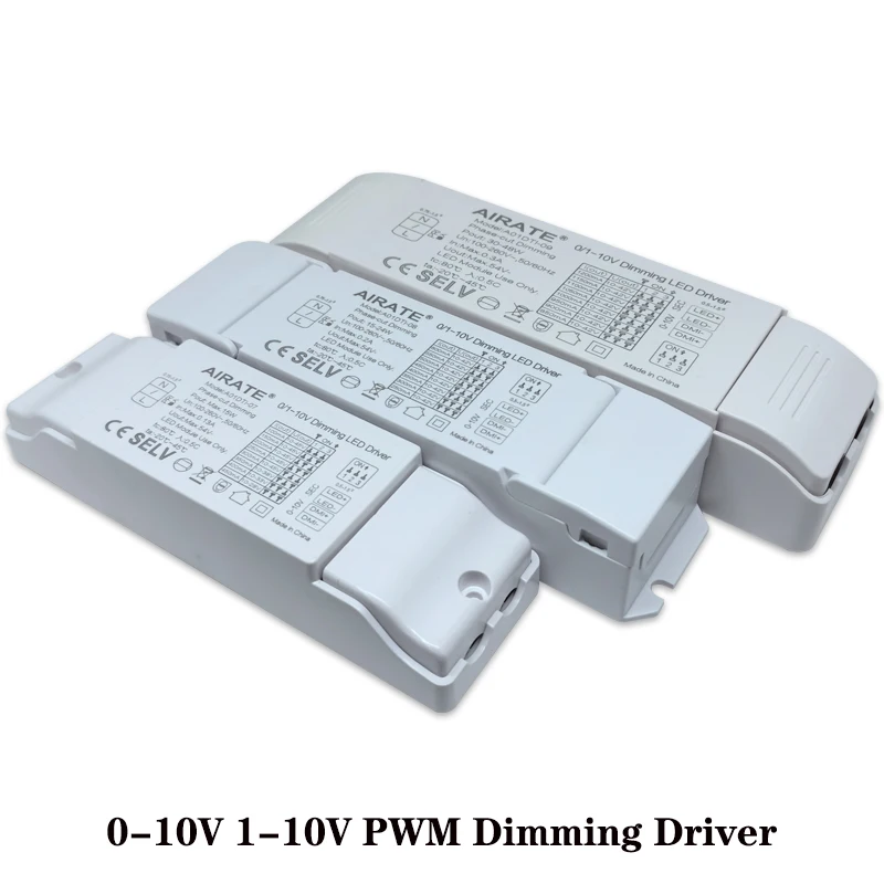 PWM LED 디밍 드라이버, 전원 공급 장치 AC85-265V 딥 스위치, LED 스포트라이트 전구 칩용 전류 조절, 0-10V, 1-10V, 3-48W