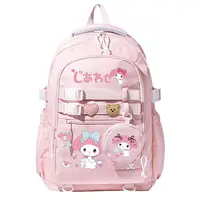 Kuromi Melody Large capacity Waterproof Backpack for School Kawaii Anime cosplay bag Travel Bag School Student Girl Gift 2