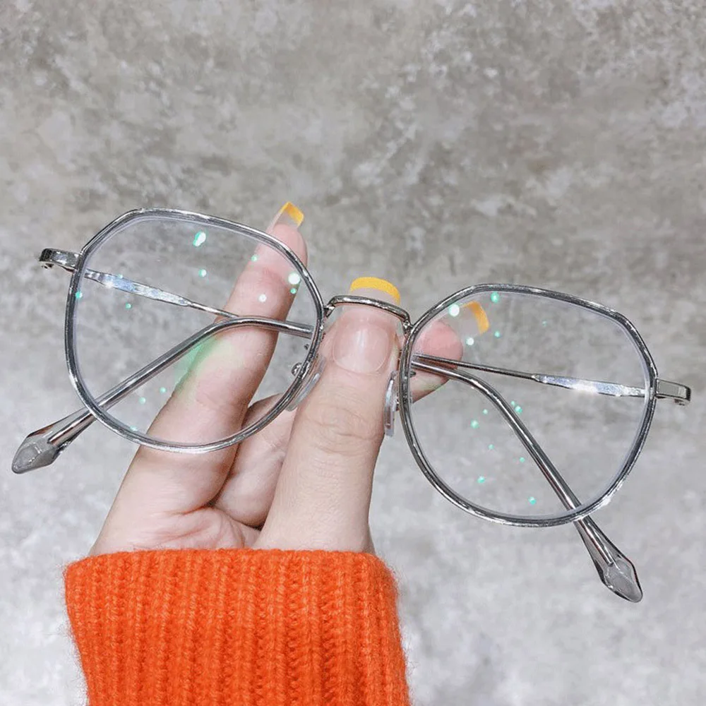 Mode Großen Rahmen Blau Ray Blockieren Metall Gläser Männer Frauen Anti Blau Licht Computer Brille Myopie Rezept Glas Rahmen – Detail 5